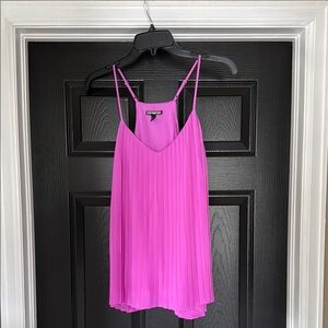 Guess Pink Pleated Camisole Top